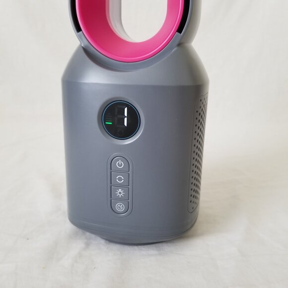 NEW IN BOX! Bladeless Oscillating Desk Fan with 3-Speeds & Adjustable LED Light - Picture 12 of 15